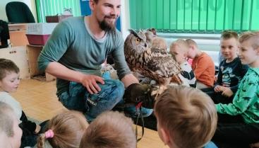 Tydzień Bibliotek – żywa lekcja przyrody  - płomyk sowy