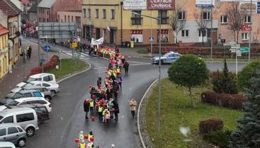 Przemarsz w ramach Ogólnopolskiej Kampanii "Dzieciństwo bez przemocy"