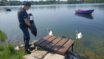 Śmieci do kosza, nie do jeziora - wielkie sprzątanie dna jeziora Drawsko 