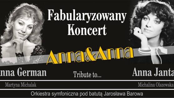 Plakat dotyczący wydarzenia ze zdjęciem Anny Jantar i Anny German.