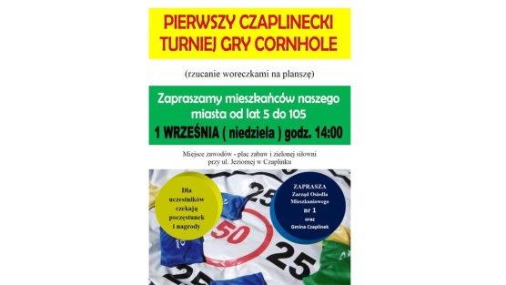 Pierwszy Czaplinecki Turniej Gry Cornhole