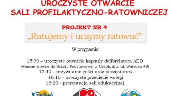 Uroczyste otwarcie sali profilaktyczno-ratowniczej  - RescueLAB