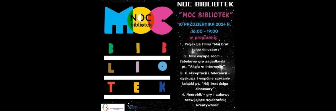 Noc Bibliotek – Moc Bibliotek - Edycja 2024