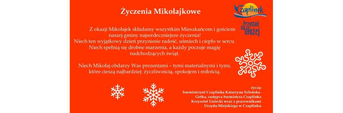 Życzenia Mikołajkowe