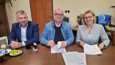 Podpisanie umowy z wykonawcą sieci wodno-kanalizacyjnych na terenie Czaplinka
