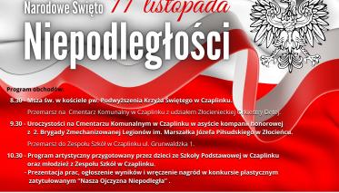 Plakat - Narodowe Święto Niepodległości - 11 listopada 2024