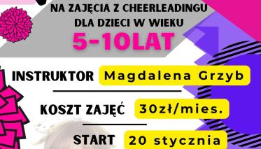 Plakat-zajęcia z cheerleadingu