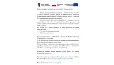 Fundusze Europejskie na Pomoc Żywnościową 2021-2027 - Podprogram 2024